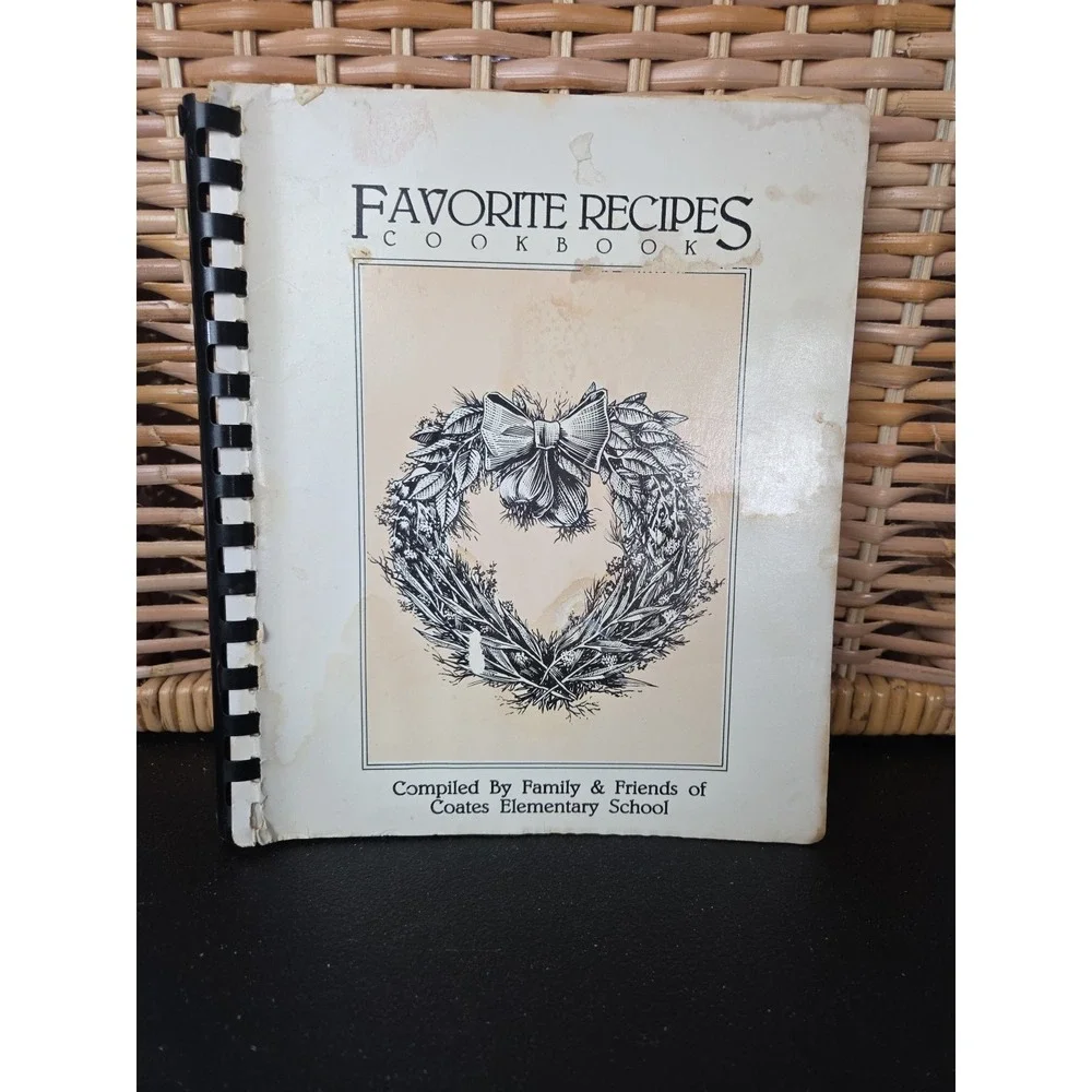 Coates Elementary School Cookbook Danville, Virginia Vintage‎ Recipe Book Local